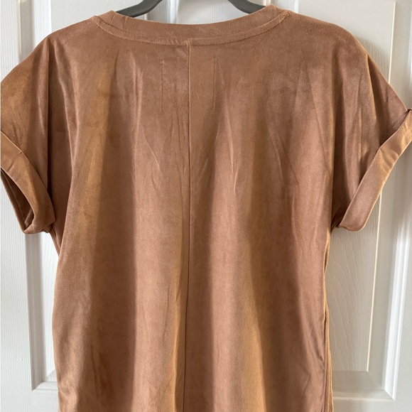 Cupid Sm Faux Suede Round Neck Slipover Cap Sleeves, Tunic Style…NWOT - Picture 5 of 7